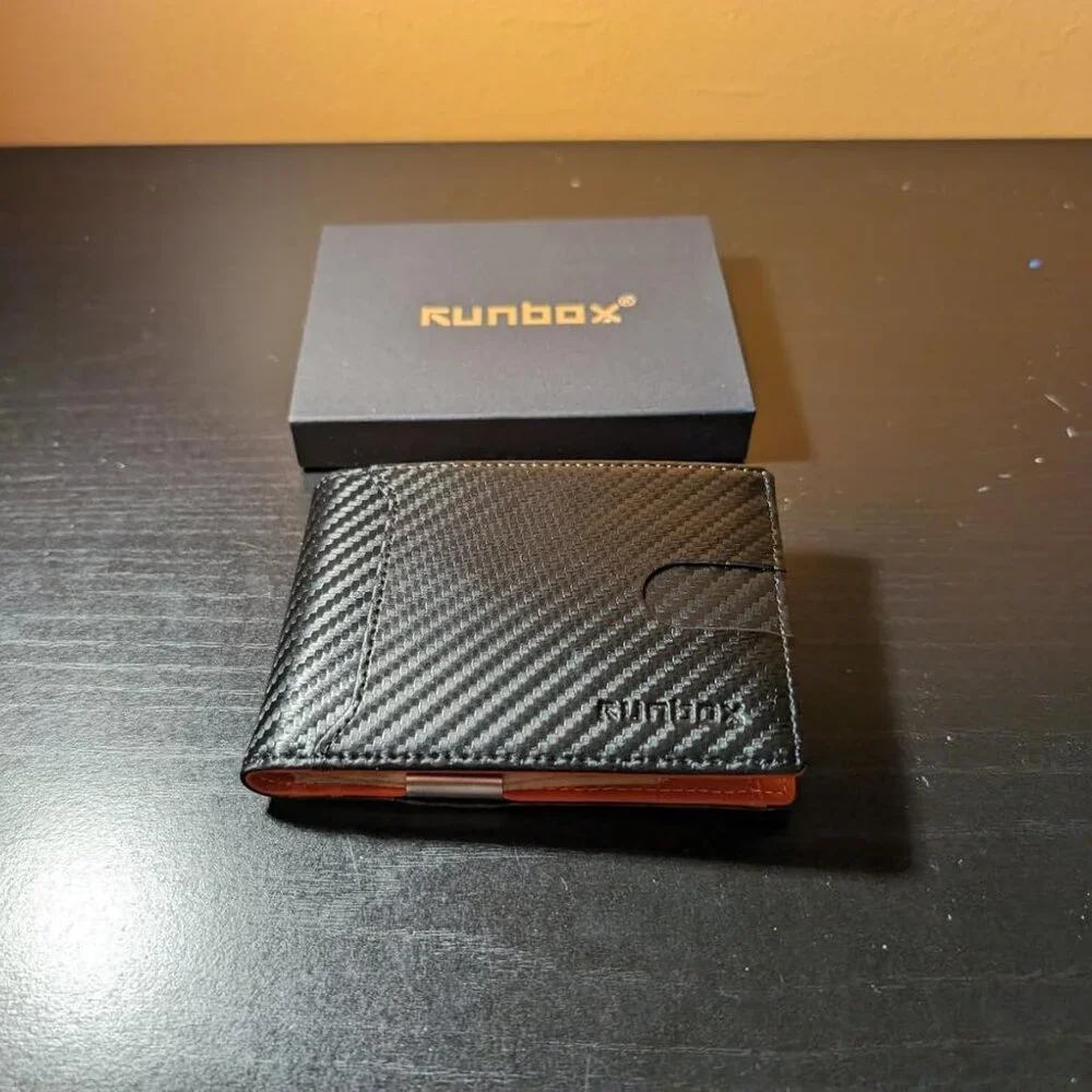 Wallets for Men - Leather Money Clip Mens Wallet - RFID Blocking Front Pocket